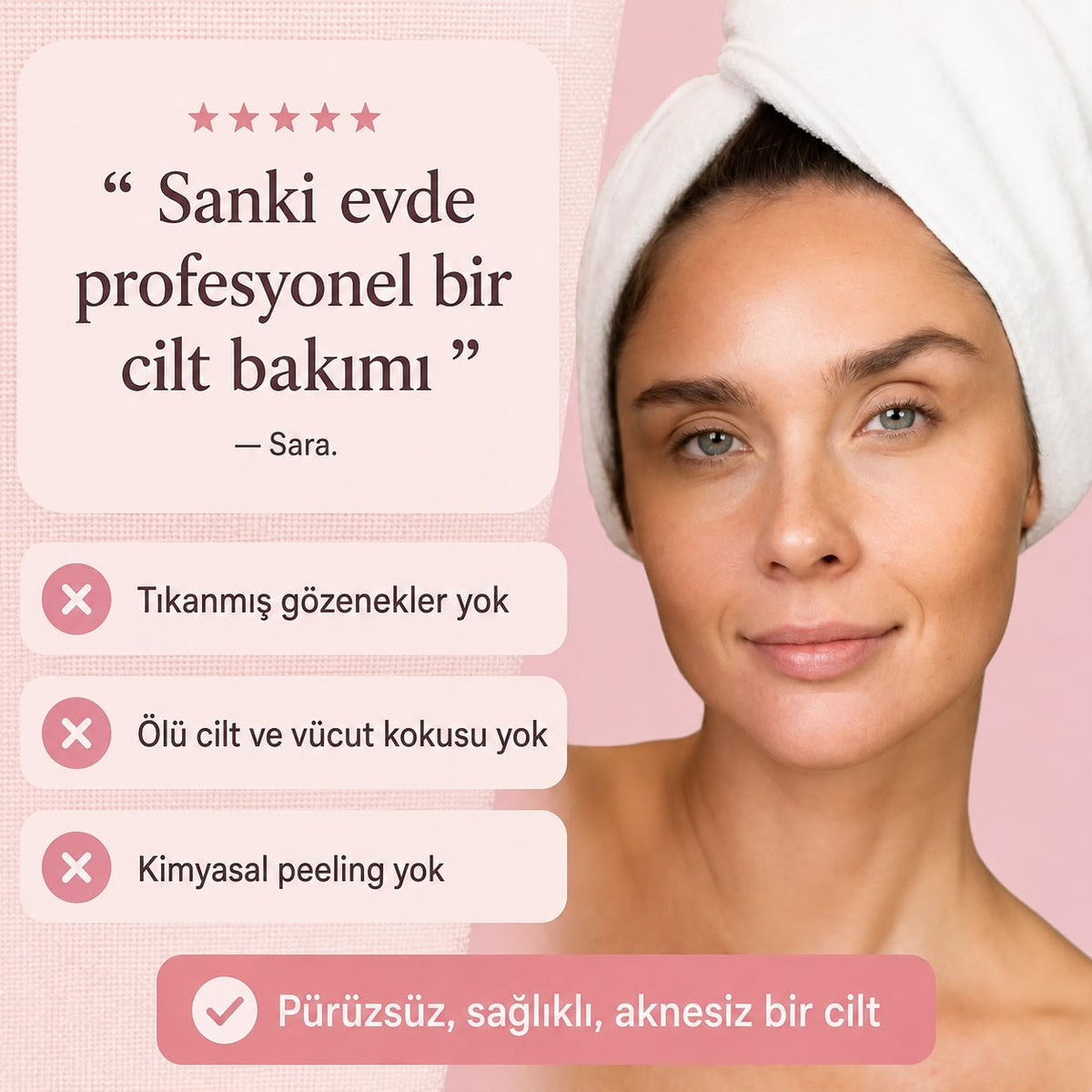 Peeling Etkili Antibakteriyel Duş Havlusu